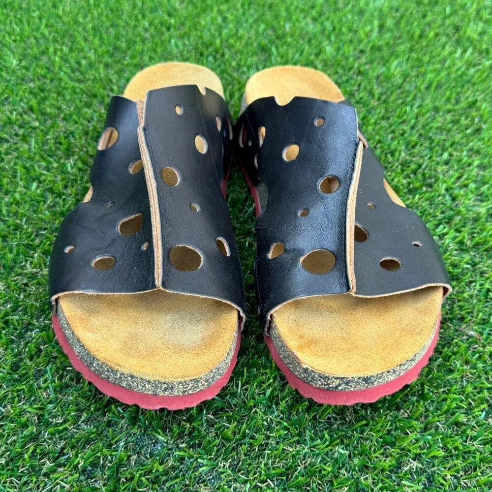 Think! Slide Leather Sandals Women's Size 7 (US 6-6.5)